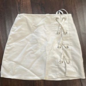 “By the way” white skirt with front stitching in XS purchased from revolve